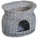 Pawhut Rattan Cat House