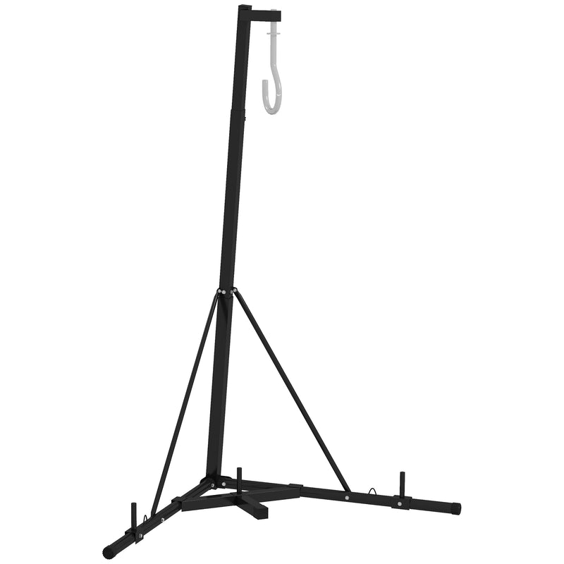 SPORTNOW Punch Bag Stand for Heavy Bag and Speed Bag, Foldable and Adjustable
