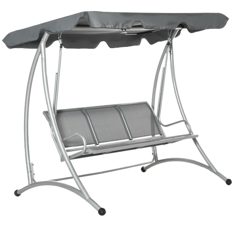Outsunny Swing Bench - Grey