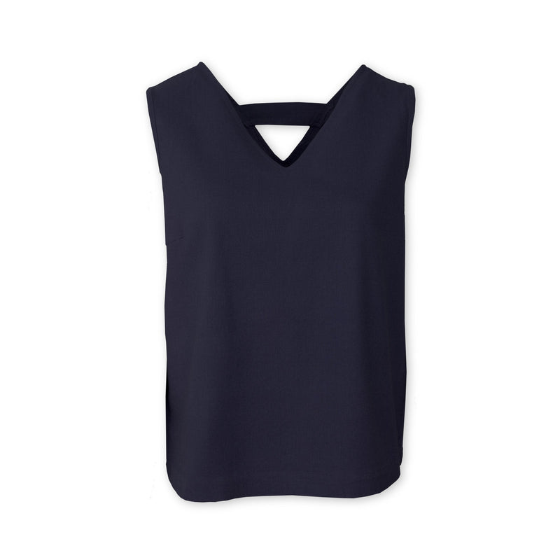 Charlotte West Linen Sleeveless Top - Navy Blue