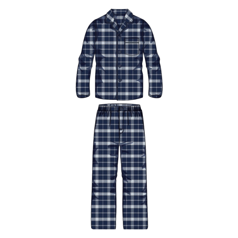 Men's Printed Flannel Pyjama's 100% Brushed Flannel- 3 Colours