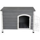 PawHut  Dog Kennel House - Grey