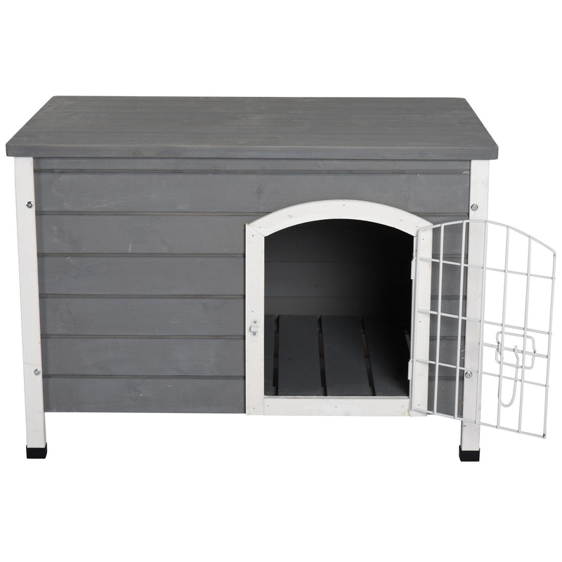 PawHut  Dog Kennel House - Grey