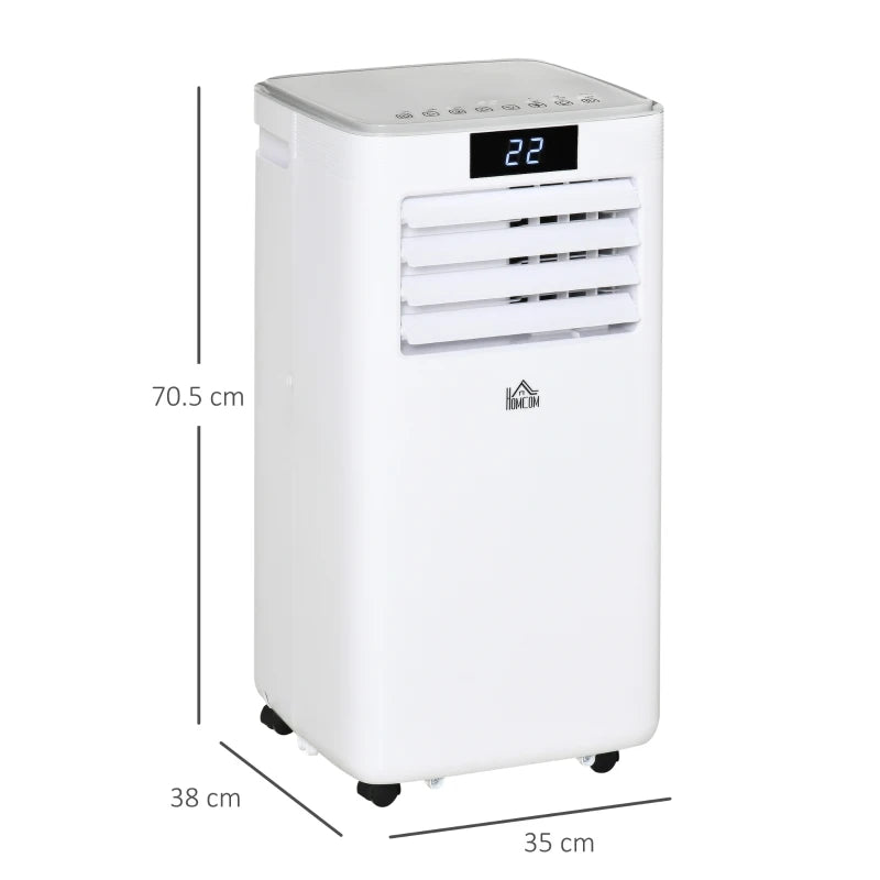 HOMCOM Mobile Air Conditioner Portable AC Unit - White