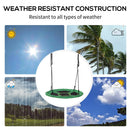 Homcom Kids Swing Black & Green