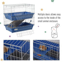 Pawhut Two Tier Small Animal Cage