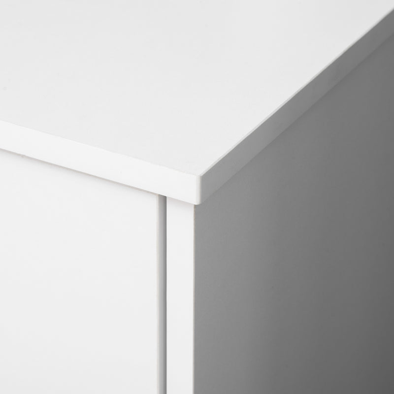 Vinsetto Filing Cabinet Mobile Printer Stand W/ Drawer for A4 Size Files, White