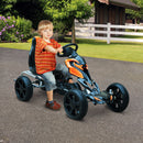 Kids Pedal Go Kart - Black & Orange
