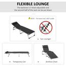 Outsunny Lounge Chair - Black