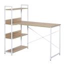 HOMCOM Vintage Computer Desk with Shelves 120cm - White