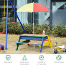 Outsunny Kids Picnic Bench - Multi-coloured