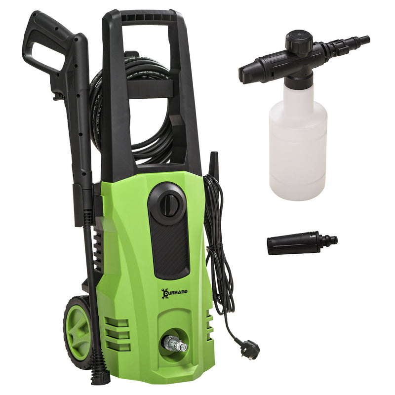 DURHAND High-Performance Power Washer 1800W, 150 Bar, 510 L/h, for Garden, Car