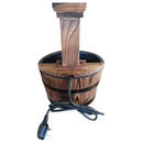 Outsunny Barrel Garden Water Fountain