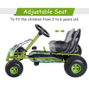 Kids Pedal Go Kart - Black & Green