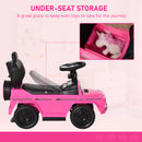 HOMCOM Kids Pink Ride On Car Mercedes Benz G350 - with Sun Shade