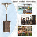 HOMCOM Free Standing Rattan Outdoor Garden Heater Brown 12KW