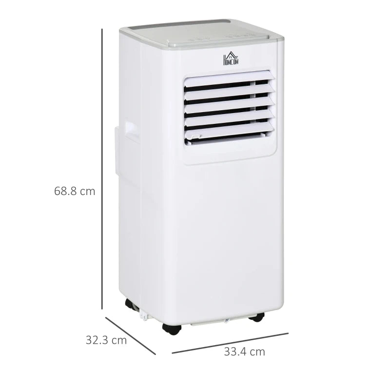 HOMCOM Mobile Air Conditioner Portable AC Unit - White