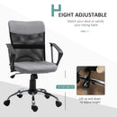 Linen Look Mesh Office Chair