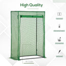 Outsunny 100 x 50 x 150cm Greenhouse w/ Zipper Roll-up Door Outdoor Green