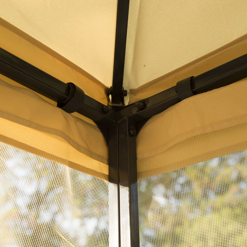 Outsunny Netting Gazebo - 4 Piece Sidewalls