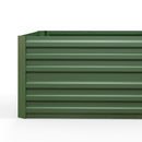 Outsunny Galvanised Steel Outdoor Raised Bed w/ Reinforced Rods, Green