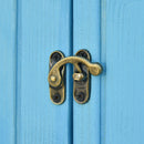 Garden Storage Shed - Firewood House Storage 130L x 54.5W x 180H cm Blue