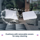 Outsunny-Rattan Rocking Chair Set