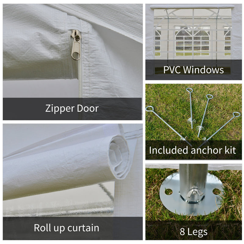 Outsunny Party Canopy White