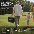 Outsunny Reversible Waterproof Outdoor Rug W/ Carry Bag, 182 x 274 cm, Black