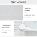 Outsunny Swimming Pool With Steel Frame & Filter 315L X 225W X 75H Cm - Grey