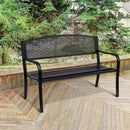Outsunny Garden Bench - Black