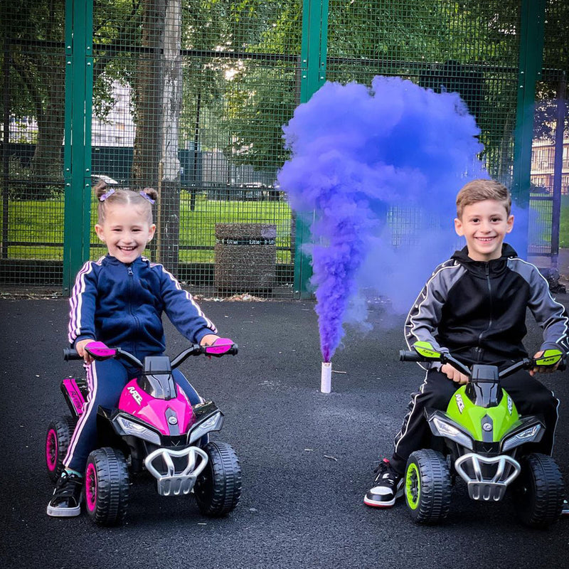 HOMCOM Kids Manual Ride On Quad Bike - Green
