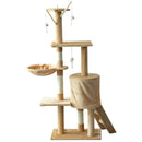 Pawhut 131cm Cat Tree with Hammock