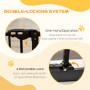 PawHut Adjustable Safety Gate w/ 1 Extensions and Four Adjustable Screws, Black