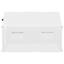 Outsunny Tunnel Greenhouse W/ UV-resistant PE Cover, Wide Door, 2 x 3(m), White