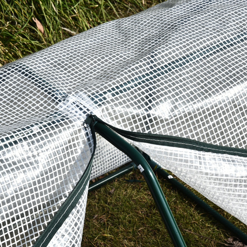 Outsunny 99x71x60cm Mini PVC Cover Steel Frame Greenhouse