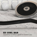 SPORTNOW 120cm EZ Curl Bar, Olympic Barbell Bar for 5cm Weight Plates, 8kg