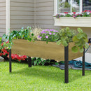 Outsunny Raised Garden Bed Elevated Wood Planter Box