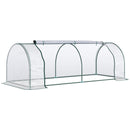 Outsunny PVC Greenhouse Tunnel Steel Frame Transparent 250x100x80cm