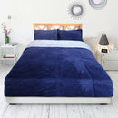Lewis's Teddy Reversible Duvet Set - Navy/Grey