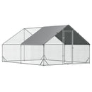 PawHut Walk In Chicken Run Large Galvanized Chicken Coop w/ Cover 3 x 4 x 2m