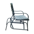 Outsunny-2 Seater Gliding Chair Bench - Green