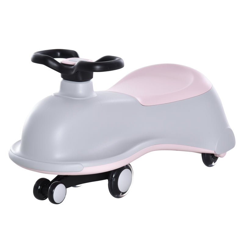 Kids Ride On Wiggle Car - Dolphin Shaped - Grey