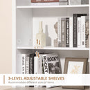 HOMCOM Kitchen Cupboard with 3-tier Shelving Double-door Storage Cabinet