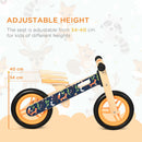 HOMCOM Kids Balance Bike 12inch - Black