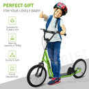 HOMCOM Childrens Scooter with Brakes - Green