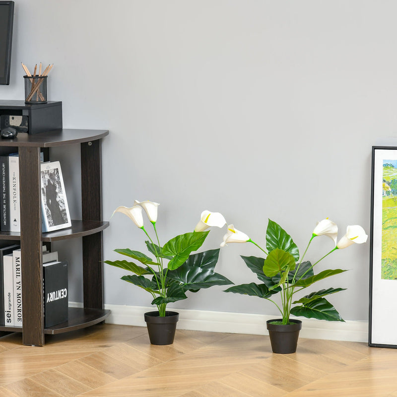 HOMCOM Calla Lily Flower - Artificial Plants