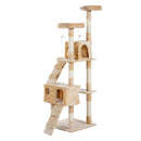 PawHut Cat Tree Scratcher Activity Centre, Condo Scratching Post Toy Bed
