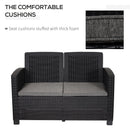 Resin Rattan Sofa Set