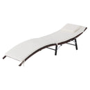 Outsunny Rattan Single Lounger -